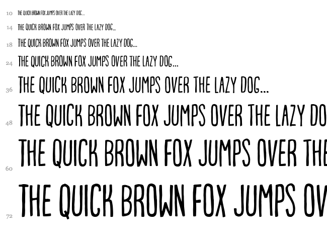 Porceleina font waterfall